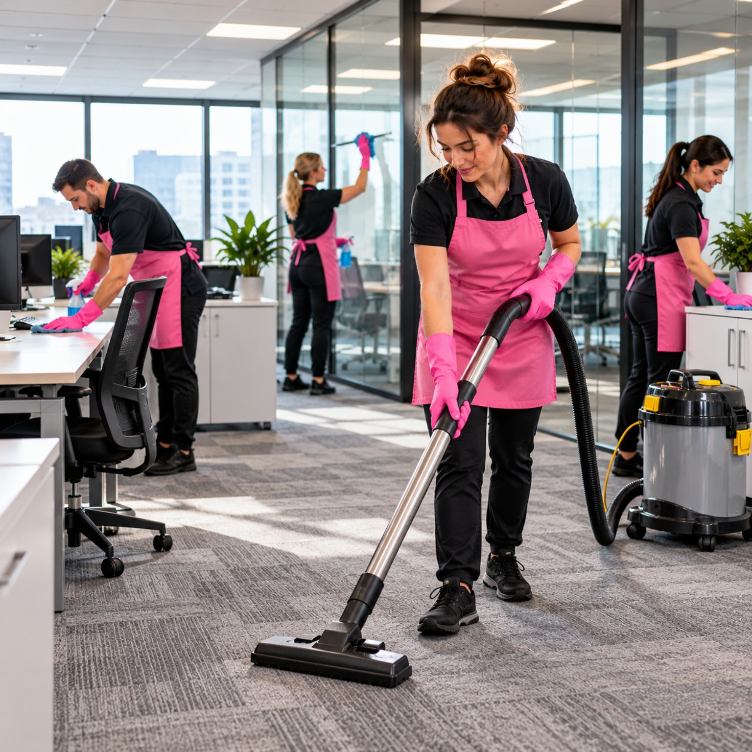 Commercial office cleaning